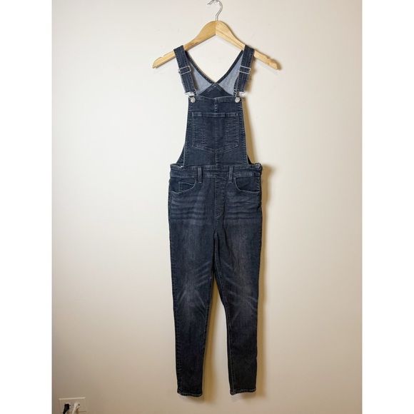 Levi's Dark Wash Skinny Denim Overalls 27 - Picture 3 of 9